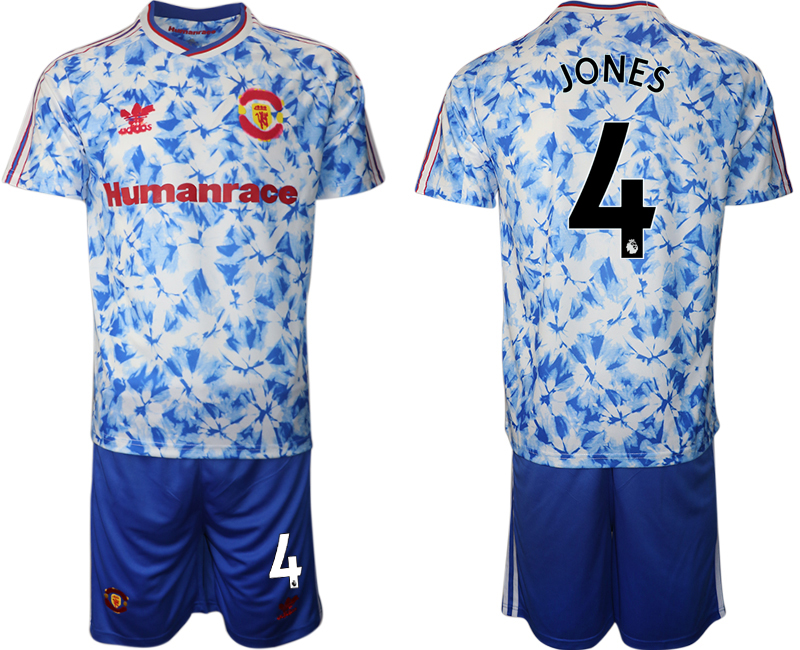 Men 2021 Manchester united adidas Human Race #4 soccer jerseys->manchester united jersey->Soccer Club Jersey